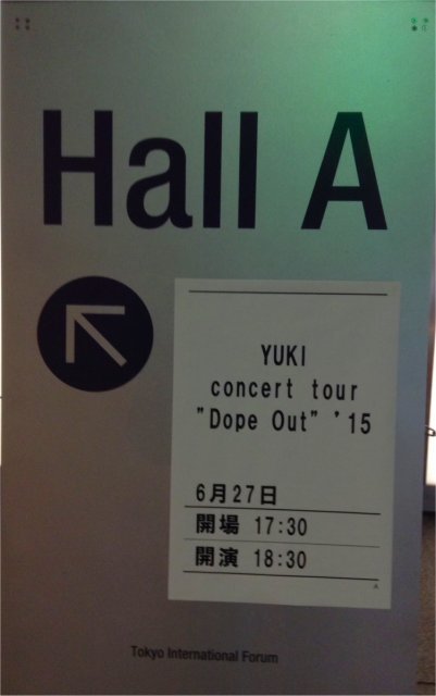 YUKI “Dope Out”6月27日（土）東京国際フォーラム・ホールA（東京都